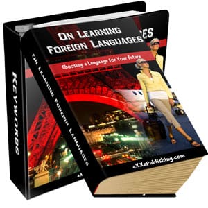Foreign Language Learning Guide cover with globe, flags, and happy learners.