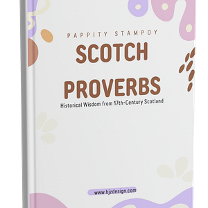Cover of A Collection of Scotch Proverbs – 17th-century manuscript reproduction.