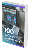 100 Software Creation Ideas ebook cover - digital innovation toolkit for developers.