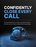 Confidently Close Every Call ebook cover - cold calling strategies for entrepreneurs.